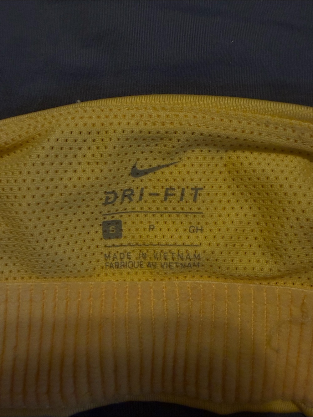 Nike Yellow Mesh Dri-FIT Sports Bra - Picture 3 of 3